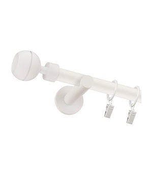 СОВРЕМЕННЫЙ ОДИНАРНЫЙ БЕЛЫЙ КАРДИН FI 19мм 120см