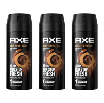 Axe Dark Temptation Dezodorant aerozol 150ml x 3