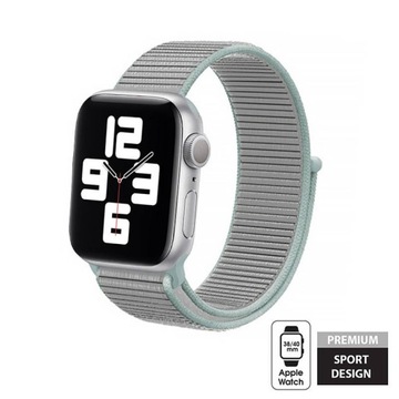 Crong Nylon Pasek Apple Watch 38/40mm Pastel Grey