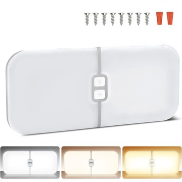 LAMPA KOPUŁKOWA 12V 204LED OŚWIETLENIA WNĘTRZA DACHU SAMOCHODOWA KAMPERA
