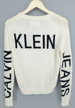 Sweter wełniany Calvin Klein Jeans S