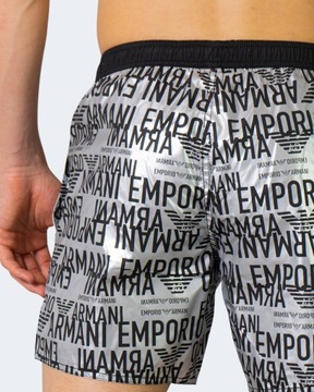 EMPORIO ARMANI męskie spodenki srebrne szorty L