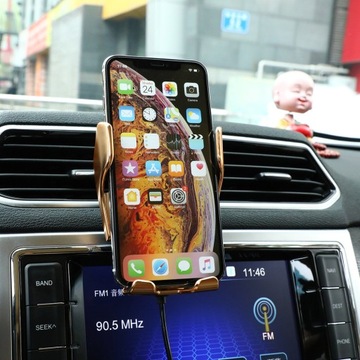 АВТОДЕРЖАТЕЛЬ С QI ЗАРЯДКОЙ 10 Вт для iPhone 12 13 14 15