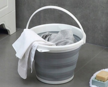 Wiadro Silikonowe Składane 10L
