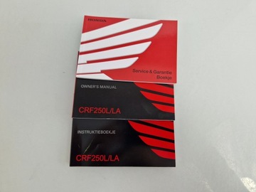 I816 HONDA CRF 250 L LA INSTRUKCJA OBSŁUGI KPL