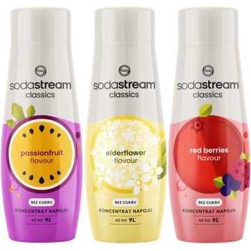 Koncentrat do saturatora wody Terra syrop SodaStream bez cukru zestaw