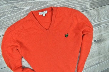 LYLE SCOTT Wełniany Sweter Męski V-Neck / M