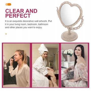 Косметическое зеркало Зеркало для макияжа в форме сердца