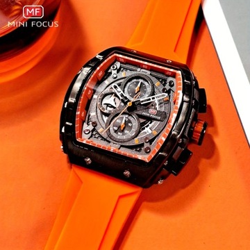 Женские кварцевые часы с хронографом MINI FOCUS Tonneau Gauge