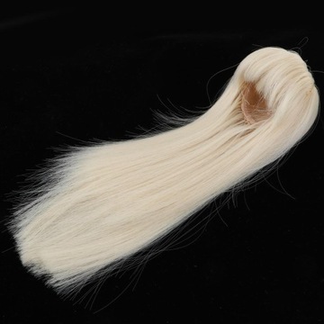 Парик из волос для куклы для девочек 1/4, прямые парики своими руками