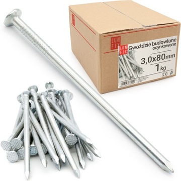 Gwoździe budowlane 3x80 3
