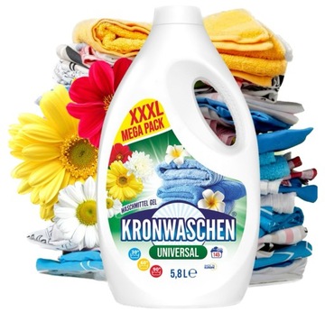 KRONWASCHEN Universal Żel do prania uniwersalny 5,8L l 145 prań MEGA PACK