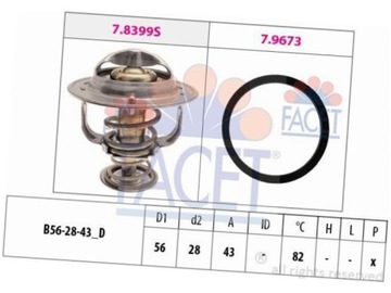 FACET 7.8683 TERMOSTAT KAPALINA CHLADÍCÍ