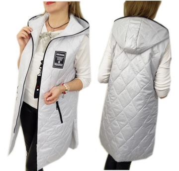 Kamizelka Pikowana Długa Bezrękawnik WAVE 52 6XL