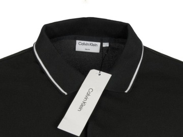 CALVIN KLEIN polo męskie, slim, czarne S