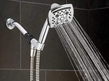 ZESTAW PRYSZNICOWY z wodospadem SŁUCHAWKA PRYSZNICOWA 6F Z WĘŻEM -58% WODY