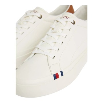 TOMMY HILFIGER BUTY MĘSKIE SKÓRZANE MODERN VULC LTH LOW WL ECRU r.43