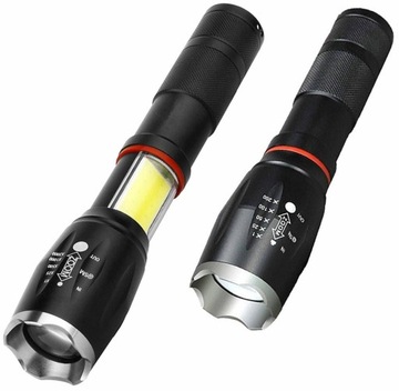LATARKA TAKTYCZNA TURYSTYCZNA LED ZOOM CREE DIODA Q5 USB