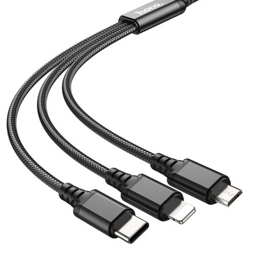 SZYBKA ŁADOWARKA SIECIOWA DO TELEFONU 48W QC 3.0 + KABEL 3w1 USB TYP-C APPL