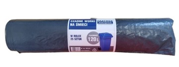 Worki Na Śmieci 120 litrów rolka 25 szt