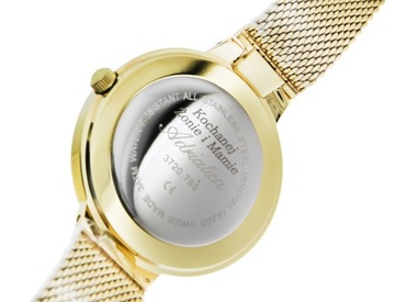 Szwajcarski zegarek damski Adriatica z brokatowy