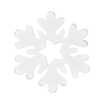 Drewniana zawieszka figurka świąteczna śnieżynka 22 cm ozdoba do stroików