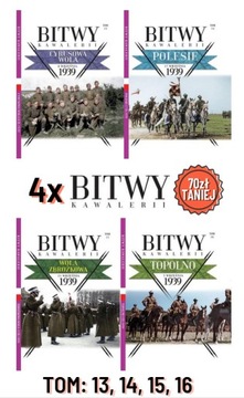 Bitwy Kawalerii Tom 13, 14, 15, 16 ZESTAW + prop