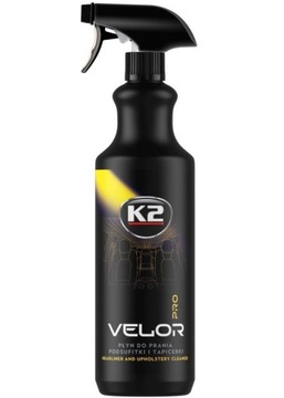K2 VELOR PRO GOTOWY PŁYN DO CZYSZCZENIA TAPICERKI PODSUFITKI 1L WYDAJNY