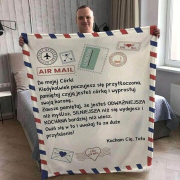 Koc od ojca dla córki - List Miłosny