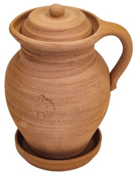 Dzbanek Gliniany Zdrój 1.5L Naturalny Filtr Wody