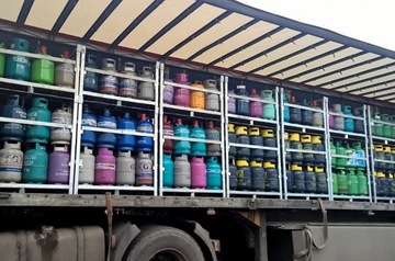 * ПОДСТАВКА ДЛЯ КОНТЕЙНЕРНОЙ КОРЗИНЫ ДЛЯ ПОДДОНОВ 12 X ГАЗОВЫХ БАЛЛОНОВ 11