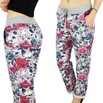 КОМФОРТНО - БРЮКИ - СВИТШОТ - ЦВЕТЫ - ХЛОПОК