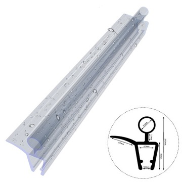 Uszczelka do kabiny prysznicowej D24 5mm-6mm 160cm