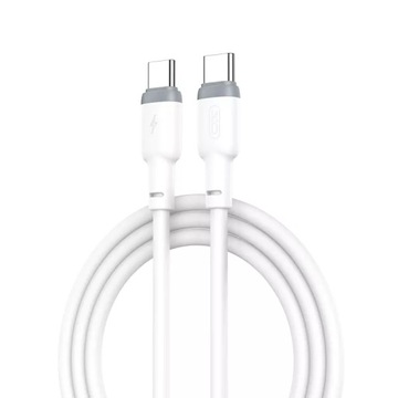 XO KABEL NB208B PD USB-C - USB-C 1M 60W BIAŁY