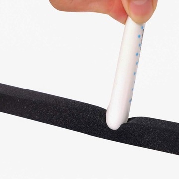 УПЛОТНИТЕЛЬ ПЕННЫЙ САМОКЛЕЯЩИЙСЯ ДЛЯ ДВЕРЕЙ И ОКОН, ЗВУКОВОЙ НА 2 м