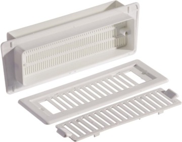 Решетка вентиляционная, дефлектор наружный, 172х52 мм, прицеп-домик