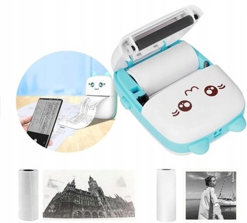 DRUKUŚ ORIGINALNY Мини-термопринтер для фотографий Портативный + 11 РОЛИКОВ