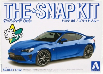 AOSHIMA TOYOTA 86 2016 Bright Blue Snapkit 1:32