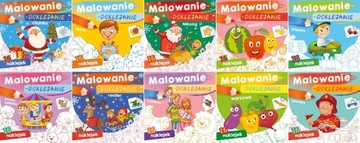 MALOWANIE-DOKLEJANIE Zestaw malowanek Naklejki