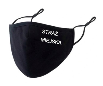 MASKA MASECZKA BAWEŁNIANA FILTR STRAŻ MIEJSKA CZAR