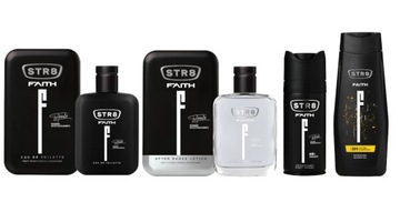 STR8 FAITH ZESTAW 4cz EDT100ml + ASL100ml + SPRAY150ml + ŻEL400ml