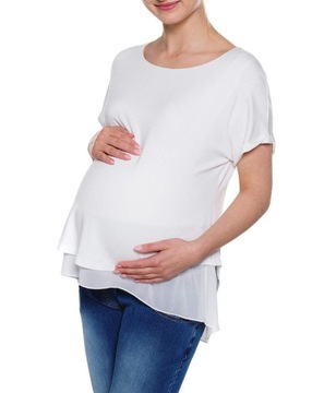 ŚLICZNA ELEGANCKA BLUZKA ciążowa do karmienia XL