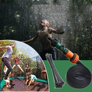 Спринклер на батуте длиной 12 м с регулируемым переключателем и 30 кабельными стяжками