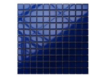 MOZAIKA SZKLANA KOBALT NIEBIESKA BLUE 30x30cm 8mm