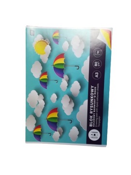 Цветной БЛОК ДЛЯ ЧЕРТЕЖЕЙ А3 10К