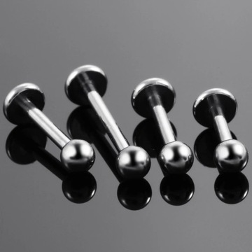 Barra Tragus helicoidal de titanio para hombre y mujer, anillo de barra de