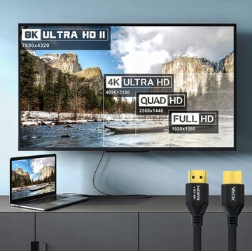 PRZEWÓD KABEL HDMI 2.1 8K UH SPEED 4K 3M OPLOT