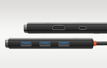 Адаптер BASEUS HUB 5 в 1 Type C — адаптер HDMI 3xUSB 3.0 USB-C PD
