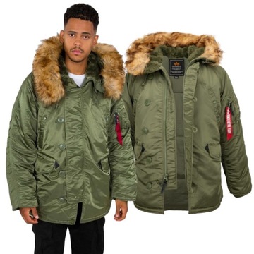 Kurtka Alpha Industries N3B 100106 01 Zielona S