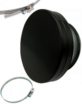 ANEMOSTAT NAWIEWNY CZARNY 125 mm RAMKA + OPASKA